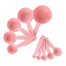 Plastic Measuring Cup And Spoon Set, Kitchen Baking Measurement Tools, Flour Scoop, Coffee Scoop, Seasoning Spoon, Liquid Measuring Tools - Multicolor - View 1