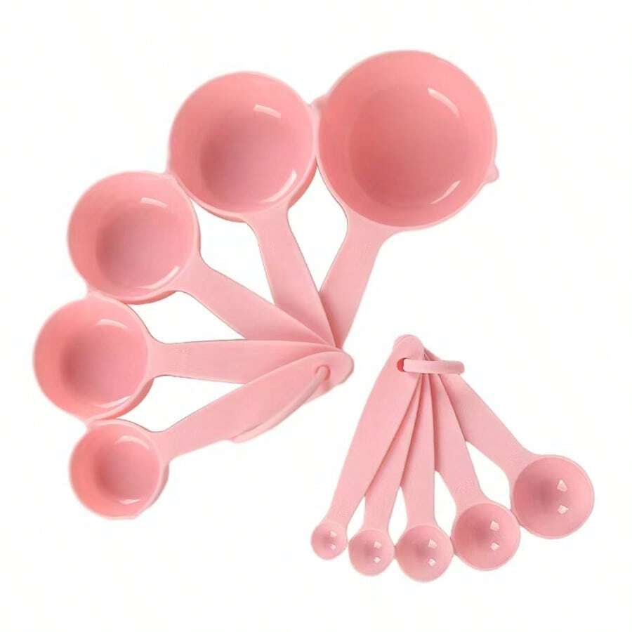 Plastic Measuring Cup And Spoon Set, Kitchen Baking Measurement Tools, Flour Scoop, Coffee Scoop, Seasoning Spoon, Liquid Measuring Tools - Multicolor - View 1