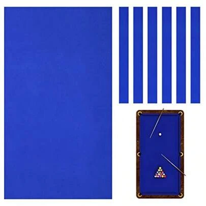 Billiard Cloth 8.53ft Pool Table Felt With 6 Cloth Strips Pre Cut Pool Table For Home Clubs Bars Indoor Sports Gamegift