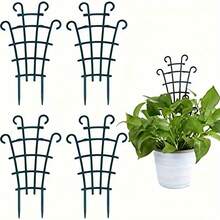 4/8/12 Pcs Stackable Planter Grid, Mini Indoor Plastic Trellis For Climbing Plants, DIY Planter Grid Rack - New Model - View 9