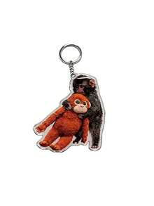 1pc 2D New Acrylic Protective Monkey/Gorilla Doll Pendant, Cute Cartoon Gorilla Key Accessory, Suitable For Backpacks, Bags, Car Keys, Phone Cases, Earphone Cases, Wallet Decorations, Couple Gifts, Holiday And Birthday Gifts, Fashion Accessories, Desktop Ornaments, Party Decorations, Pendants. Gifts For Mother, Father, Graduation, And Teacher - Multicolor - View 9