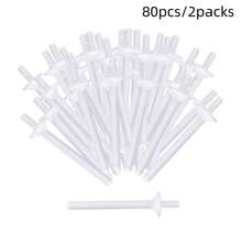 40 que sáp tẩy lông mũi bằng nhựa PP, bộ dụng cụ tẩy lông mũi hiệu quả dành cho cả nam và nữ, giúp làm sạch lỗ mũi. - Trắng - Xem 8