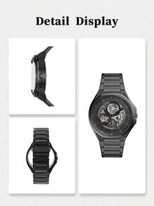 FOSSIL Stainless Steel Everyday Commute Essential Watch, Minimalist & Fashionable BQ2621 - Black - View 5