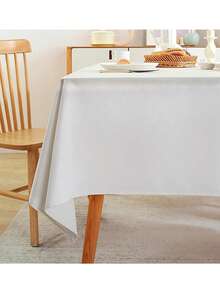 1 pièce Nappe rectangulaire, 100% polyester, convient pour la salle à manger, le bureau, le bureau, la décoration de la maison, la cuisine, le pique-nique, le cadeau - Multicolore - Voir 2