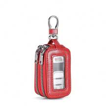 1 chiếc ví đựng chìa khóa xe hơi cao cấp, dày dặn, hai lớp, có khóa kéo, dùng được cho cả nam và nữ, kiểu dáng có gương chiếu hậu, phù hợp với mọi loại xe. - A - Xem 10