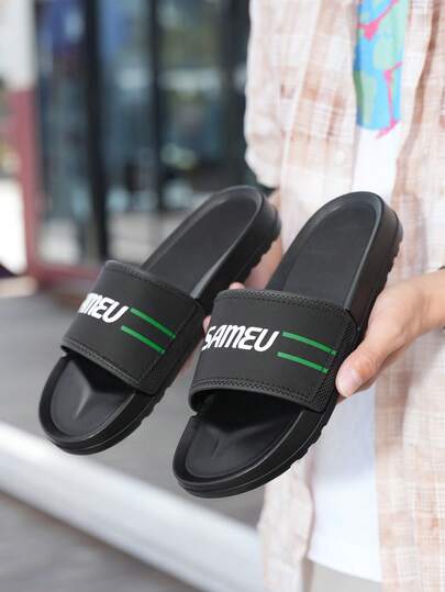 Men's Casual Thick-Sole Slippers - Fashionable Indoor/Outdoor Wear, Non-Slip Sports Beach Sandals, Plus Size