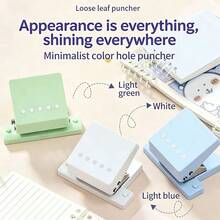 5-Hole Adjustable Hole Punch, Suitable For A4, A5, B5 Binders, School & Office Supplies, Adjustable Hole Spacing Loose Leaf Punch, Applicable For Home And School Office - Regular - View 4