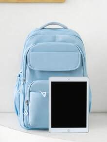 Ba lô bền chắc, nhiều ngăn, dung tích lớn, kiểu dáng tối giản, thích hợp cho việc đi làm hàng ngày. - Nhiều màu - Xem 5