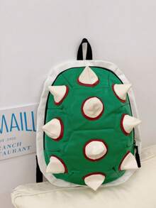 Green Turtle Backpack With Detachable Shell Toy - Lightweight Ergonomic Backpack For Both Men And Women, Cosplay Costume, Cute School Gift - E - Xem 8