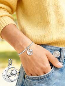 1 chiếc mặt dây chuyền hình thỏ hoa mùa xuân bằng bạc sterling 925 đơn giản và độc đáo, mặt dây chuyền tự làm hình thỏ, trang sức tinh tế làm quà tặng cho phụ nữ hoặc nam giới. - Bộ 1 - Xem 9