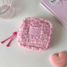 High-End Leopard Print Makeup Bag Sanitary Napkin Storage Bag Travel Portable Bag - Random Color - View 4