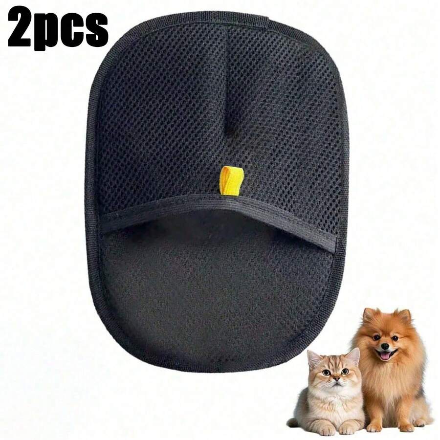 1只黑色静电宠物毛发去除手套 | 猫毛去除工具 | 家居清洁配件 | 可去除家具、床上用品、衣物上的宠物毛发 | 使用方便，只需擦拭即可将毛发撕成条状。此款为特定型号，并非通用款。 - 彩色 - 查看 1