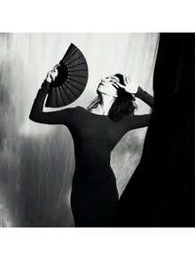 Bộ 1/2/4 quạt cầm tay gấp gọn, kiểu dáng Trung Quốc/Nhật Bản duyên dáng, thanh lịch, cổ điển, món quà tuyệt vời nhất dành cho phụ nữ và bé gái. - Màu đặc - Xem 13