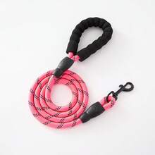 1pc Adjustable Nylon Training Collar And Metal Buckle Small Pet Leash Set, Automatic Retractable Dog Leash Suitable For Small Dogs And Cats, Dog Walking Leash, Dog Chain, Hands-Free Dog Leash, Pet Dog Walking Rope, Anti-Pull Dog Control Strap, P-Shaped Chain Dog Leash, Anti-Escape Thickened Dog Chain Suitable For Medium And Large Dogs, P-Shaped Rope Pet Supplies - Multicolor - View 9