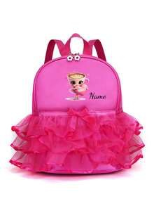 This Personalized Mini Casual Backpack Adopts A Simple Yet Exquisite Design, Making It Multi-Functional And Practical. The Solid Color Design Is Embellished With A Bow And Lace Trim, Including A Heart-Shaped Coffee Girl Pattern Inspired By The "Classic Of Mountains And Seas". It Is Very Suitable For Daily Use, Shopping, And Going To School. It Also Makes A Great Birthday Or Back-To-School Gift. - Multicolor - View 8