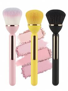 1 cọ trang điểm dạng đơn dùng cho phấn phủ, dụng cụ làm đẹp, cọ mềm dùng để cố định phấn phủ, đánh má hồng. - Nhiều màu - Xem 5