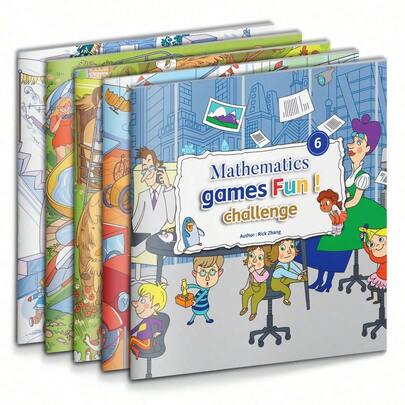 Math Activity Notebook, Fun Number Practice And Logic Challenge Writing Journal For Classroom Study And Daily Learning