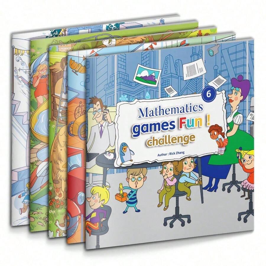 Math Activity Notebook, Fun Number Practice And Logic Challenge Writing Journal For Classroom Study And Daily Learning - Mathematics Learning Practice Notebook - View 1