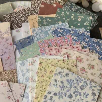 Papel con estampado floral, papelería de dibujos animados linda y creativa, para manualidades de scrapbooking, bullet journaling, cuadernos, artesanías, útiles escolares, artículos de invierno, Día Nacional de Arabia Saudita, cumpleaños, vacaciones, Año Nuevo, Día de San Valentín, regalos para novio/novia, adultos