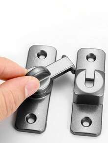 1/2/3/4免打孔门闩，铝合金推拉门锁扣，家具门栓闩锁，易于安装的浴室柜窗安全锁 - 多色的 - 查看 9