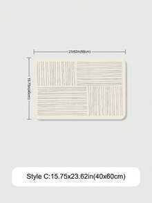 1pc Multi-Functional Striped Diatomite Absorbent Mat, Dish Drying Pad, Bathroom Floor Mat, Quick Absorbent, Heat Resistant For Kitchen, Bathroom, Tabletop, Coffee Machine, Bar Counter, Kitchen Accessories - Multicolor - View 23