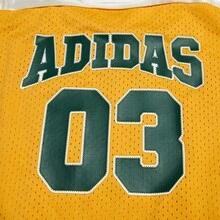 Adidas 轻便舒适的男女通用V领篮球运动休闲背心 JD6401 - 黃色 - 查看 5