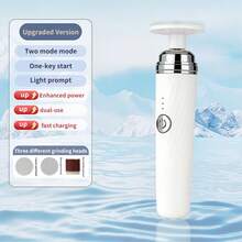 电动指甲足部抛光器，三档速度控制，可切换方向，修脚、修剪指甲、抛光指甲，一键控制，用于去除硬皮，可充电更换磨砂盘和指甲油环，男女通用，是理想的礼物之选，精致小巧。母亲节、父亲节礼物，500mAh - 查看 13