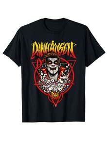 Danhausen Cursed! (Pro Wrestling)Men's Soft Breathable Casual Round Neck Short Sleeve Shirt - Machine Washable, Everyday Comfort, Lightweight Fabric - 黑色 - 查看 1