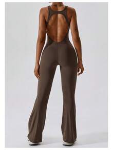 Women One-Piece Shapewear - Coffee Brown - View 3
