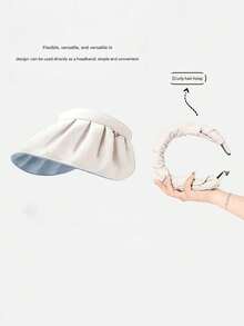 贝壳遮阳帽，夏季防晒帽，适合海滩、骑行、遮阳，轻便透气，视觉上显瘦 - 彩色 - 查看 2