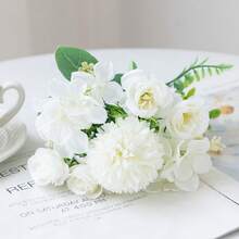 1/3 Bó hoa giả bằng lụa, hoa hồng trà, hoa cúc, cây nhựa, bó hoa cưới, hoa trang trí ngày lễ tình nhân, vòng hoa tự làm, phụ kiện trang trí hoa cầm tay cô dâu, trang trí xe cưới, trang trí cổng vòm, nhà cửa, nhà hàng, phòng ngủ, trang trí bình hoa, đồ trang trí tiệc sinh nhật, quà tặng năm mới, ngày lễ tình nhân, quà tốt nghiệp, trang trí mùa thu. - trắng - Xem 4
