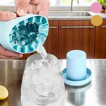 1pc Silicone Tray With Lid, Cylindrical Mold, Ice Maker Mold, Summer, Ice Maker, Simple Kitchen Tool, Easy Release Squeeze-Style Ice Cup, Stackable Ice Tray, Silicone Material, Quick Freezing, Beverage Cooler, Home Bar Tool, Holiday Party, Summer Drink, Adult Use, Multifunctional Ice Maker, Kitchen Accessory - Multicolor - View 10