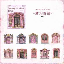 10pcs/Pack Gilded Porch Series Scrapbooking Stickers, Diverse Styles Suitable For Various Scenarios, Vintage Window & Door Themed, Self-Adhesive, Ideal For Journaling, Office & School Supplies, Back To School Scrapbook Supplies - A - View 16