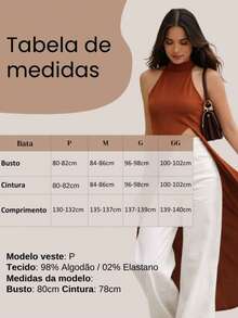 Women's Longline Blouse With Asymmetrical Side Cutout, High Neck, Elegant, Flowy, Modern - 紅陶 - 查看 8