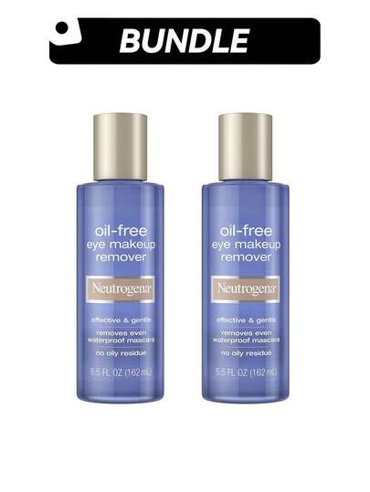 Neutrogena [2 Pack] Gentle Oil-Free Eye Makeup Remover & Cleanser5.5oz/162ml*2