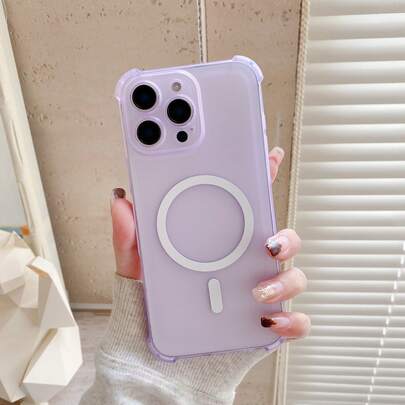 1 chiếc ốp lưng điện thoại mờ, mờ, có nam châm, bán trong suốt/có túi khí bảo vệ toàn các góc, chống sốc, cảm ứng mềm mại, tương thích với Apple 17 Pro Max/16/15/14/13/12/11/XR
