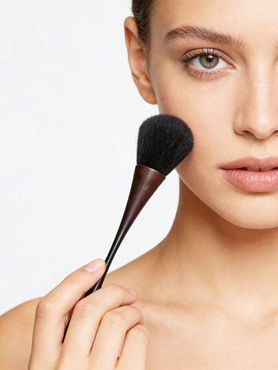 Bộ 2 cọ trang điểm cổ điển, lông cọ lớn, dày, làm từ sợi tổng hợp, thích hợp để thoa phấn lên mặt, cọ đa năng dùng cho vẽ móng, lựa chọn tốt nhất cho các chuyên gia trang điểm.