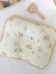 1 pieza Almohada suave y transpirable para bebé recién nacido, para evitar la cabeza plana, de 0 a 3 años de edad - Multicolor - Ver 19