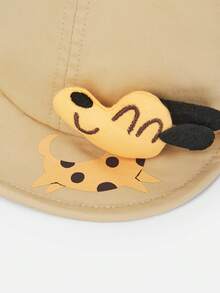 Balabala Mũ lưỡi trai mềm mại cho bé năm 2026, thiết kế hình động vật hoạt hình, nhẹ, thoải mái, mũ mùa hè dễ thương, chất liệu cotton pha thoáng khí. - kaki nhẹ - Xem 5