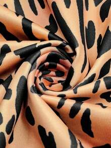 Vacation Leopard Lace Pattern Fashion Versatile Street Photography Spring/Summer Outfits Women's Long Dress,Casual - Multicolor - View 9