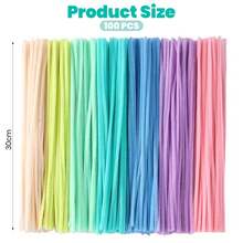 Tự làm bó hoa bằng dây buộc xoắn từ chất liệu nỉ. - 281 chiếc màu đỏ - Xem 2