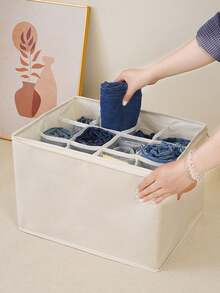 12-Compartment Large Capacity Shoe Box With Visible Lid , Dust-Proof Storage Box For Shoes, Clothes And Accessories, Solid Color Home Storage Box - View 11