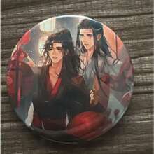 1pc Mo Dao Zu Shi Themed Wei Wuxian & Lan Wangji Enamel Pin, Yaoi Fandom Gift, Backpack Pendant - 彩色 - 查看 9