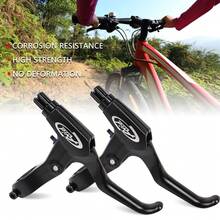 Aluminum Bike Brake Levers – Black, Left & Right Set, 2.5-Finger V-Brake & Mechanical Disc Brake Compatible, 22.2mm Clamp For Flat Bar MTB BMX Hybrid – Adjustable Reach, High-Performance Replacement - ZXCSBS-black - View 1