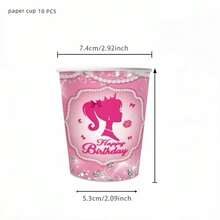 Bộ đồ ăn dùng một lần 51 món của Pink Princess bao gồm 10 đĩa ăn tối, 10 đĩa tráng miệng, 10 cốc giấy và 20 khăn ăn. Bộ đồ ăn tiện dụng này rất phù hợp cho cắm trại, dã ngoại, tiệc nướng ngoài trời, đám cưới và tiệc sinh nhật. - Nhiều màu - Xem 7