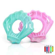 1pc/Set- Adult High Beauty Transparent New Thickened PVC Adult Inflatable Shell Swimming Ring Lifeguard Seat Ring Water Inflatable Shell Float - Multicolor - View 7