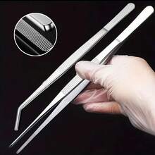 Multifunctional Stainless Steel Tweezers, Long And Durable Clamps, Suitable For Pet Feeding, Outdoor Bonsai, Repair, BBQ, DIY Jewelry Making, Aquarium Cleaning - Tweezers - View 7