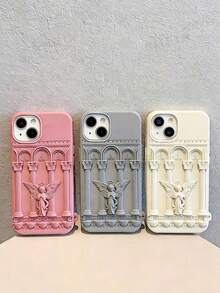 3D Angel Silicone Shockproof Phone Case, Suitable For IPhone 17, 16, 15, 15 Pro, 15 Pro Max - Multicolor - View 1