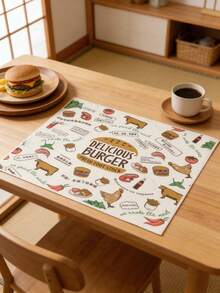 Giấy gói hamburger dùng một lần, kích thước 29,5cm x 28cm, chống dầu mỡ và chống thấm nước, giấy nướng dùng để gói gà. - Giấy gói bánh hamburger bổ dưỡng và đa dạng - Xem 5
