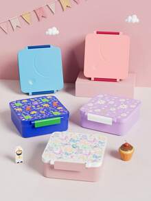 Meoky Bento Lunch Box With 9oz Soup Container, 4-Compartment Lunch Box Set, Reusable Food Storage Container For Meal Prep, Office, Travel & Picnic - Multicolor - View 2